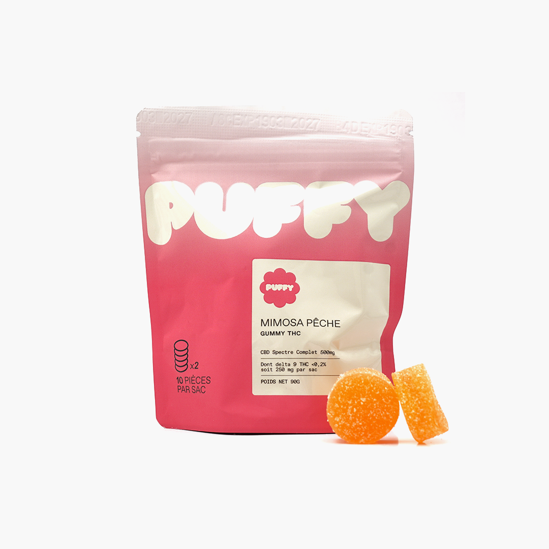 50 mg THC Gummies - Peach Mimosa