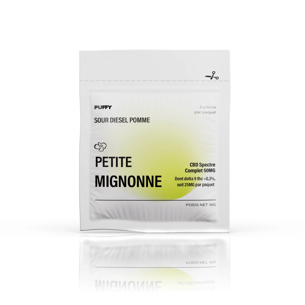 25 mg THC Gummies - Sour Diesel Apple