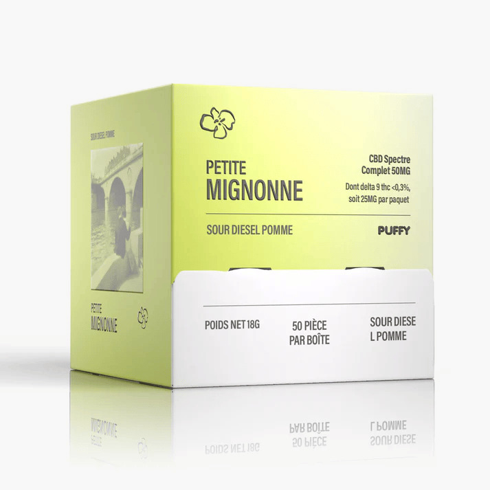 25 mg THC Gummies - Sour Diesel Apple